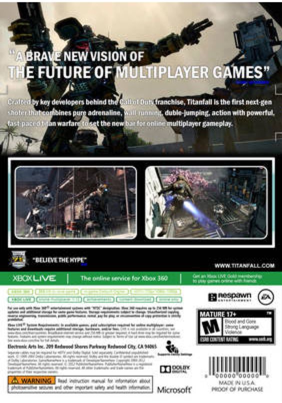 Titanfall - Microsoft Xbox One (EA) video game collectible - Main Image 2