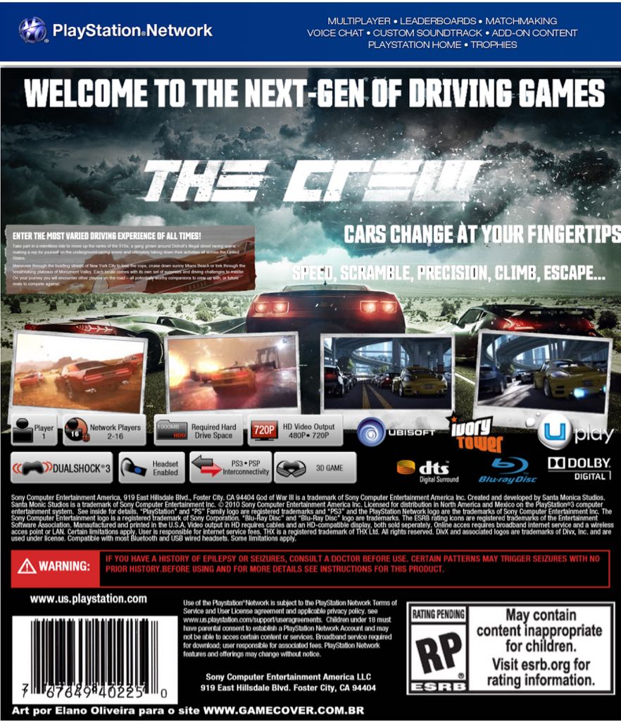 The Crew - Sony PlayStation 4 (PS4) (Ubisoft™) video game collectible [Barcode 3307215799055] - Main Image 2