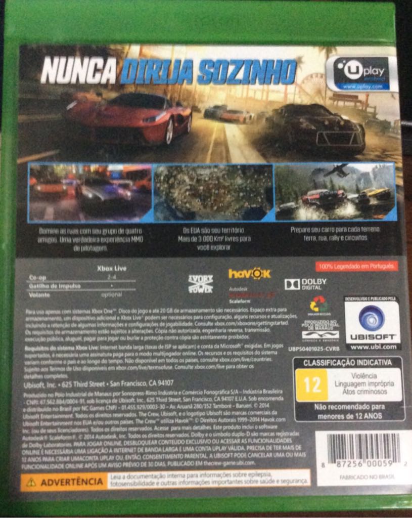 The Crew - Microsoft Xbox One (Ubisoft™) video game collectible [Barcode 887256000592] - Main Image 2