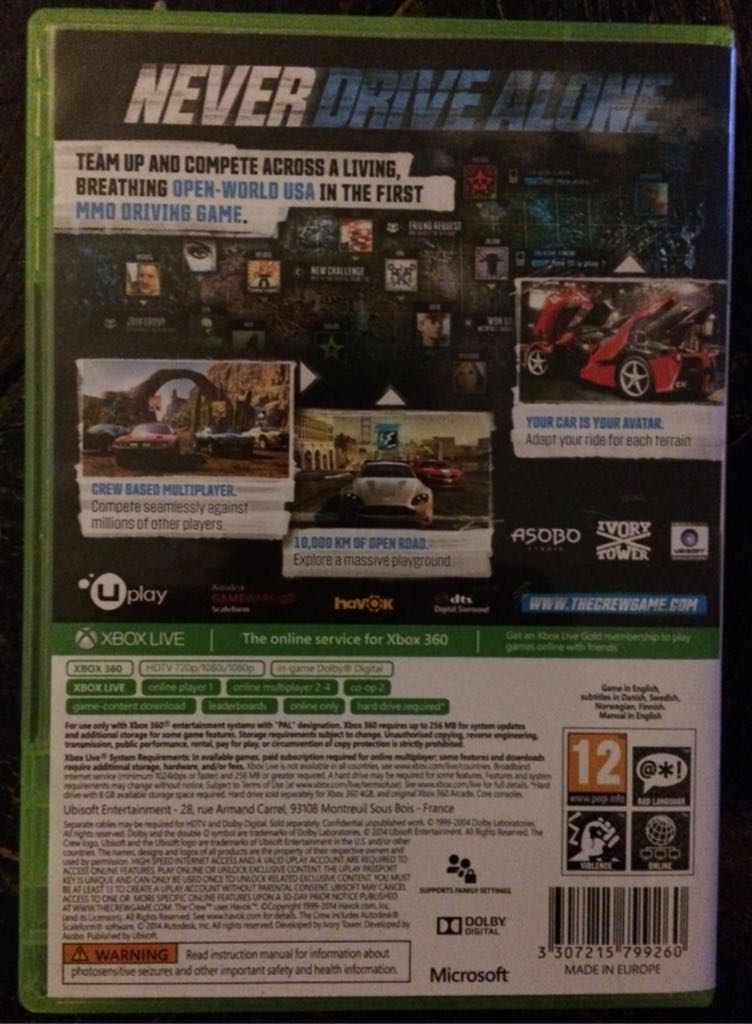The Crew - Microsoft Xbox 360 video game collectible - Main Image 2