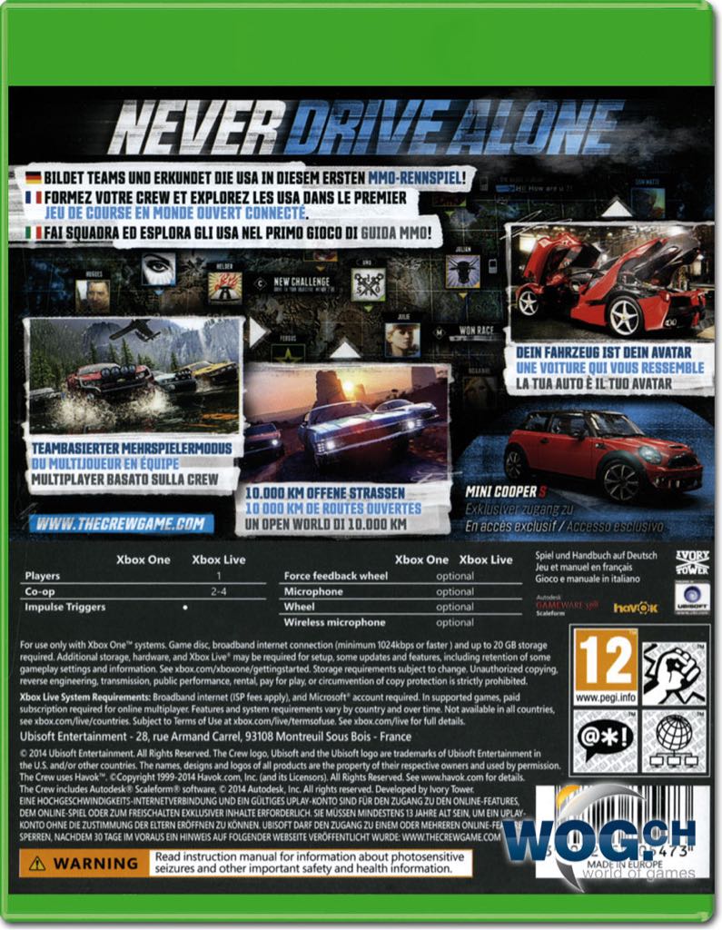 The Crew - Microsoft Xbox One video game collectible - Main Image 2