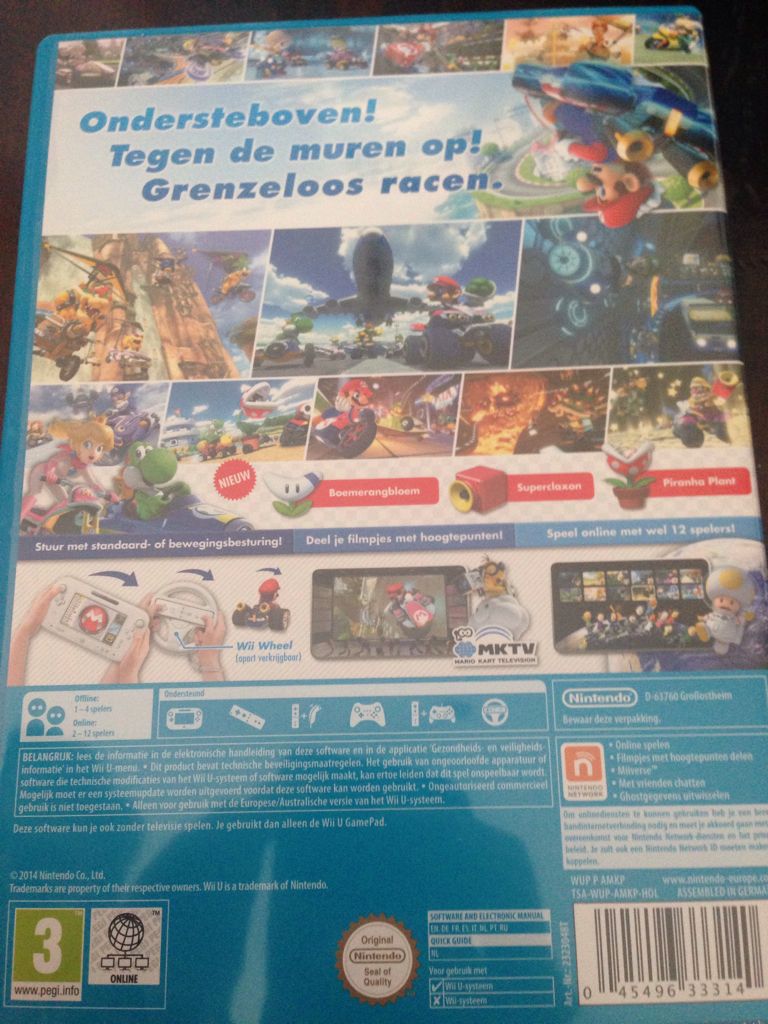 Mario Kart 8 - Nintendo Wii U (Nintendo - 1-12) video game collectible [Barcode 045496333140] - Main Image 2