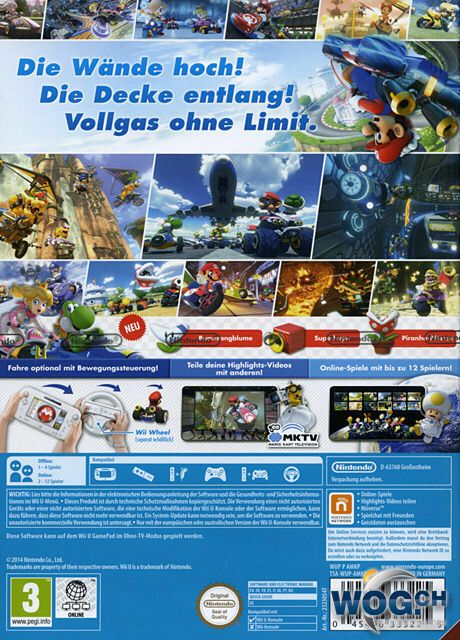 Mario Kart 8 - Nintendo Wii U (Nintendo - 1-4) video game collectible [Barcode 045496903381] - Main Image 2