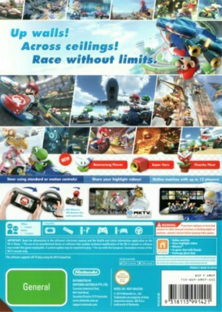 Mario Kart 8 - Nintendo Wii U (Nintendo - 1-4) video game collectible [Barcode 6037396903367] - Main Image 2