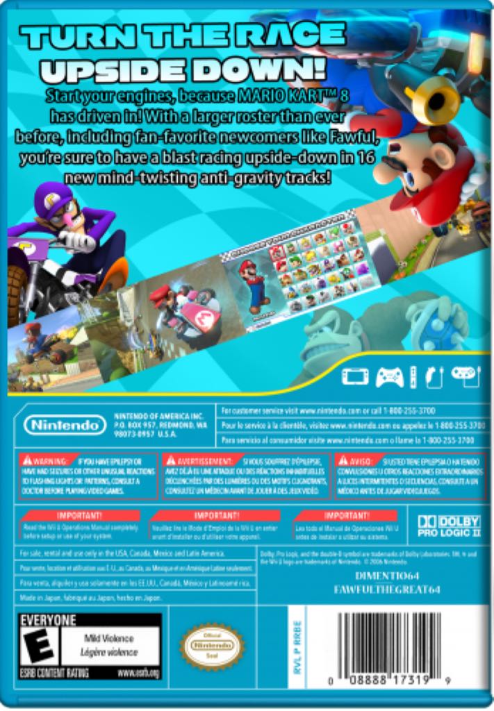 Mario Kart 8 - Nintendo Wii U (Nintendo - 2) video game collectible - Main Image 2