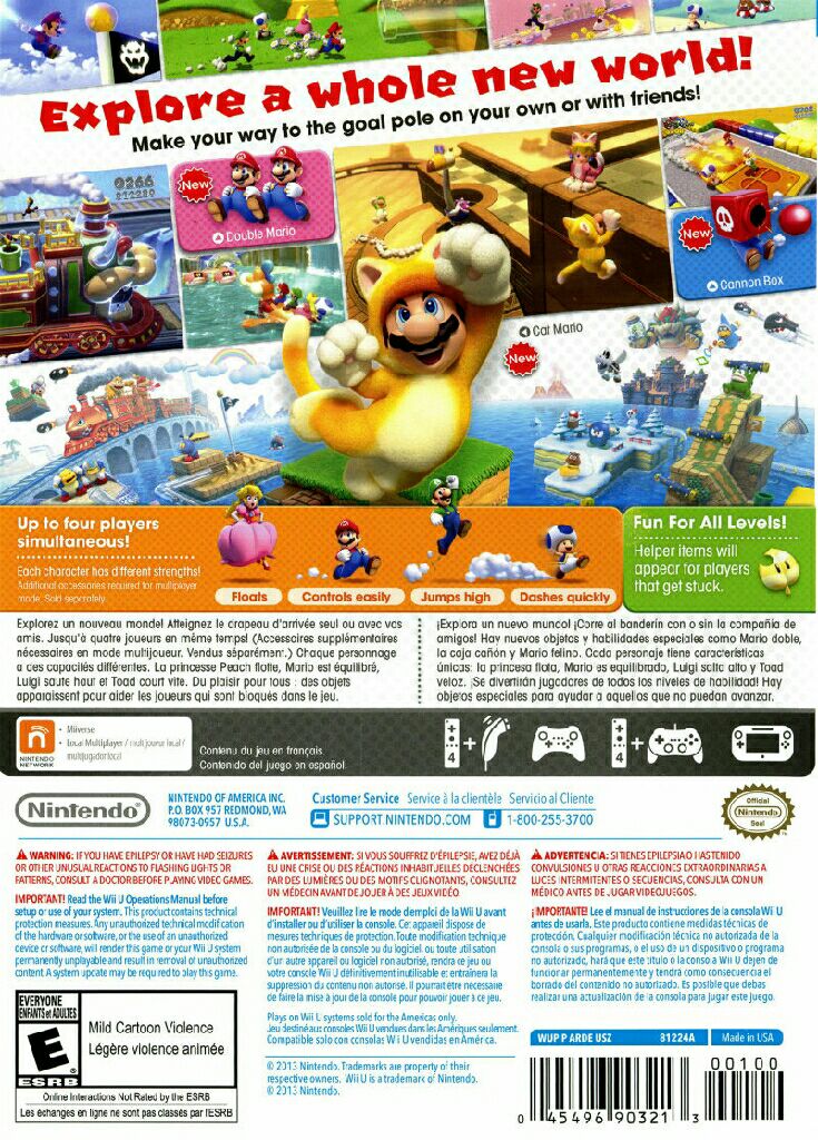 Super Mario 3D World - Nintendo Wii U (Nintendo - 4) video game collectible - Main Image 2