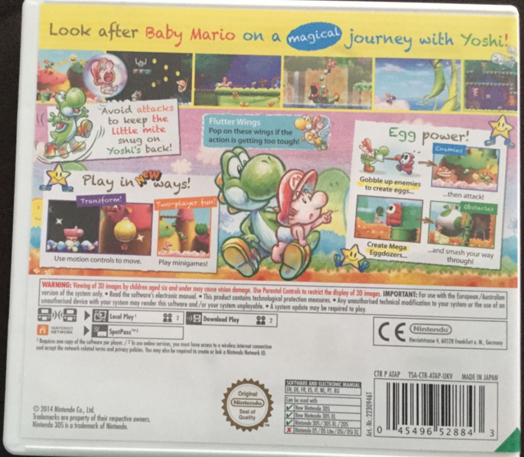 Yoshi’s New Island - Nintendo 3DS (Nintendo - 2) video game collectible [Barcode 045496528843] - Main Image 2