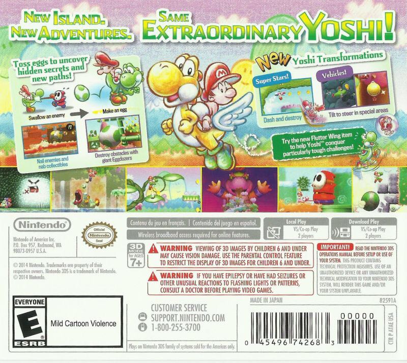 Yoshi’s New Island - Nintendo 3DS (Nintendo - 1) video game collectible - Main Image 2