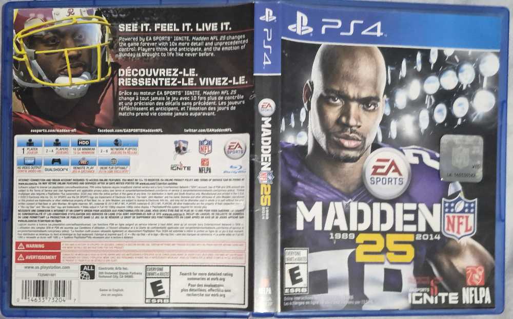 Madden NFL 25 - Sony PlayStation 4 (PS4) (EA Games/EA Sports - 1-4) video game collectible [Barcode 014633732047] - Main Image 4