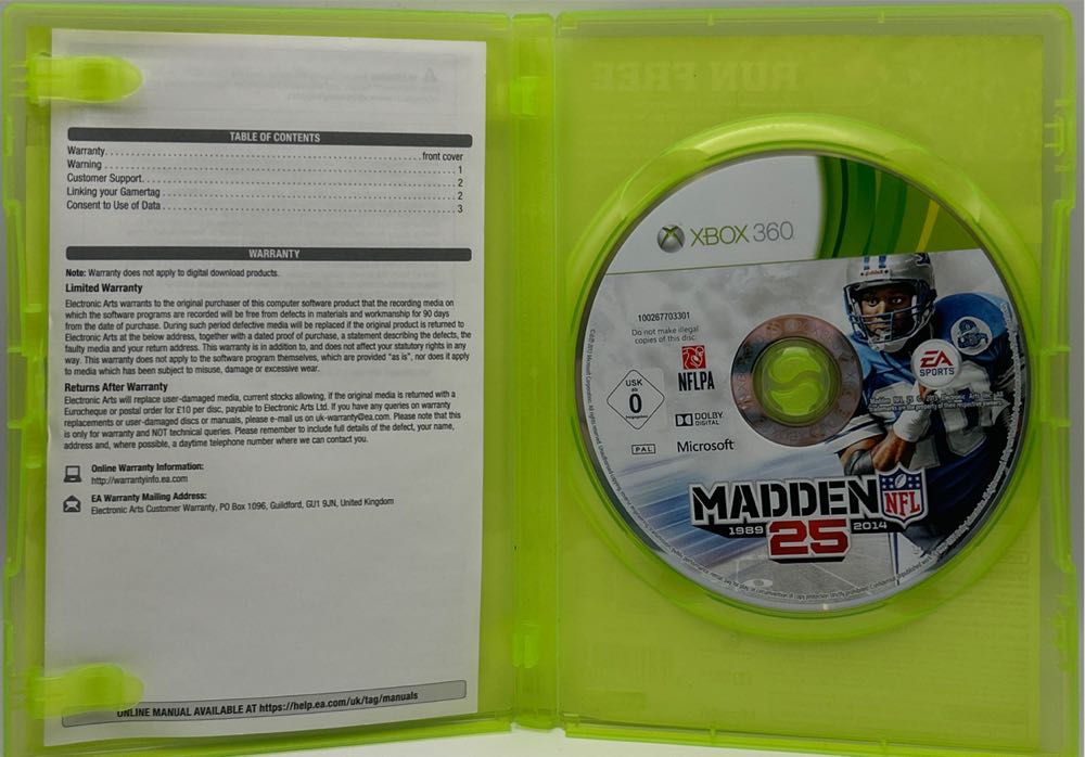 Madden NFL 25 - Microsoft Xbox 360 (Electronic Arts) video game collectible [Barcode 5030948111143] - Main Image 4