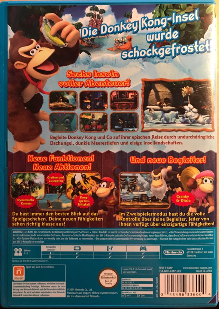 Donkey Kong Country Tropical Freeze - Nintendo Wii U (Nintendo - 1-2) video game collectible [Barcode 045496336004] - Main Image 2