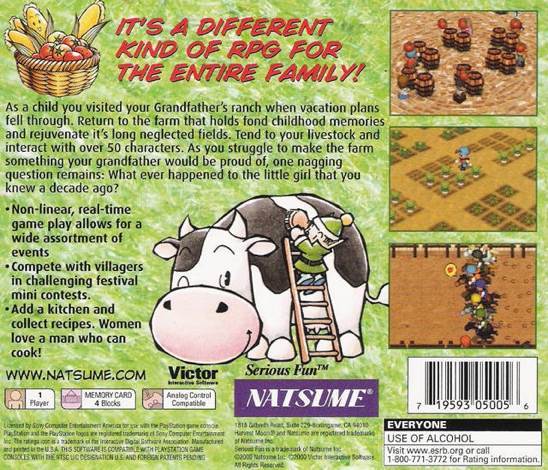 Harvest Moon: Back to Nature [GamesOnDemand] - Sony PlayStation Network (PSN) (Natsume - 1) video game collectible - Main Image 2