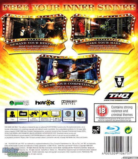 Saints Row 2 Essential - Sony PlayStation 3 (PS3) (THQ - 2) video game collectible - Main Image 2