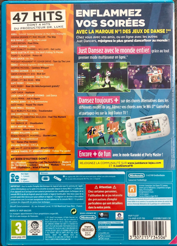 Just Dance 2014 - Nintendo Wii U (Ubisoft) video game collectible [Barcode 3307215734506] - Main Image 2
