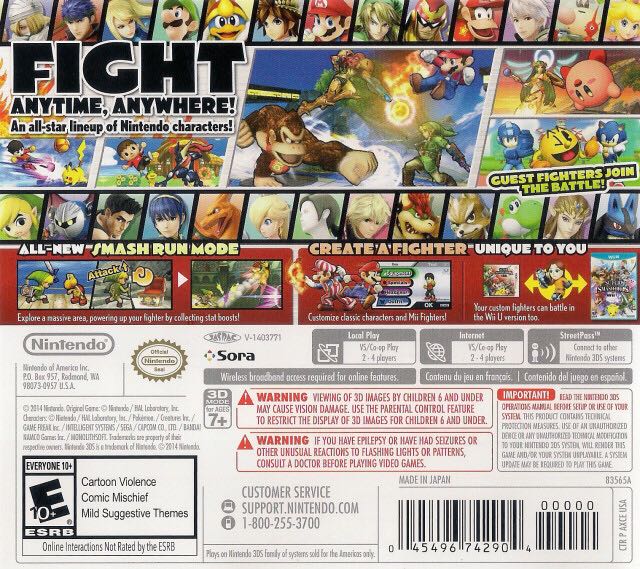 Super Smash Bros. For Nintendo 3DS - Nintendo 3DS video game collectible - Main Image 2
