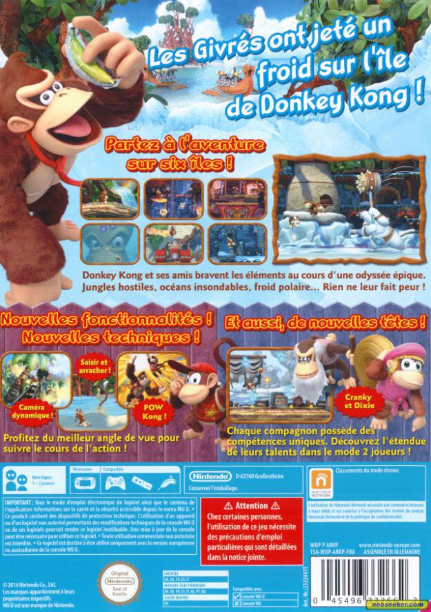 Donkey Kong Country Tropical Freeze - Nintendo Wii U (Nintendo - 2) video game collectible [Barcode 9318113991407] - Main Image 2