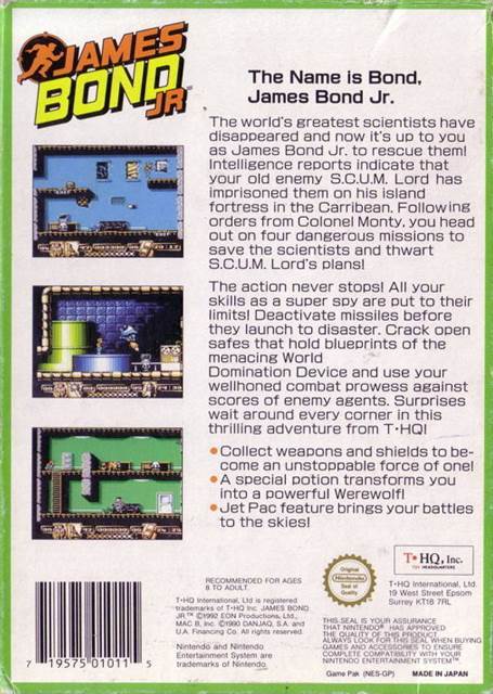 James Bond - Nintendo Entertainment System (NES) video game collectible - Main Image 2