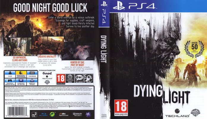 Dying Light - Sony PlayStation 4 (PS4) (Warner Bros Interactive - 1) video game collectible [Barcode 883929357550] - Main Image 2