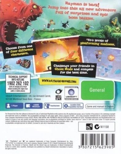 Rayman: Origins - Sony PlayStation Vita (PS Vita) (Ubisoft) video game collectible - Main Image 2