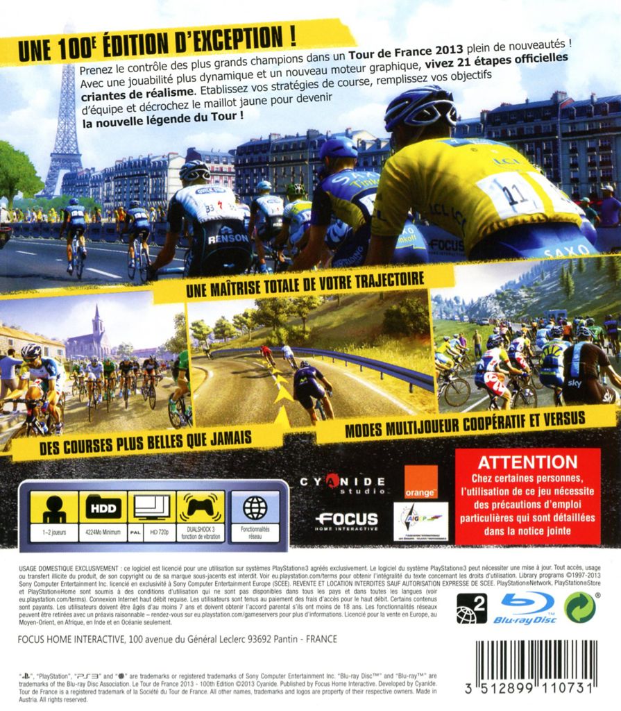 Tour De France 2013 - Sony PlayStation 3 (PS3) video game collectible - Main Image 2