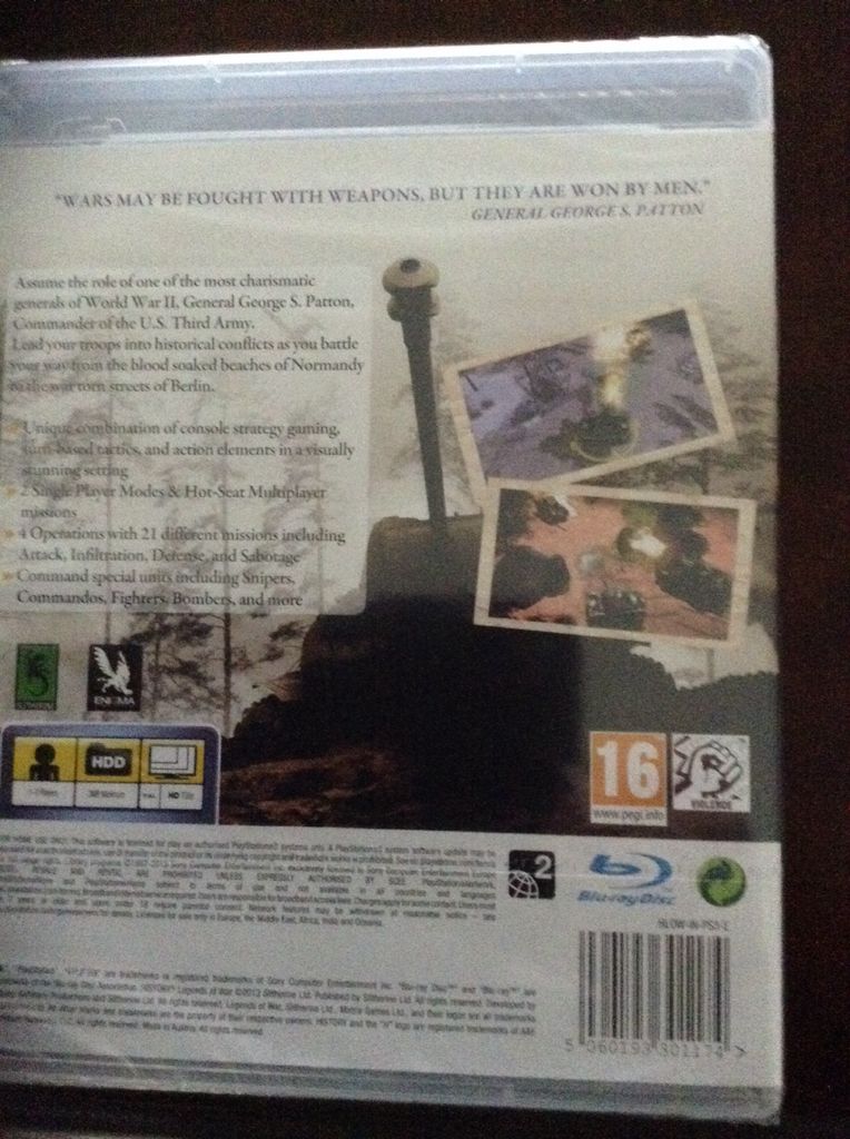 History: Legends Of War - Sony PlayStation 3 (PS3) (Slitherine Ltd. - 1) video game collectible [Barcode 5060193301174] - Main Image 2