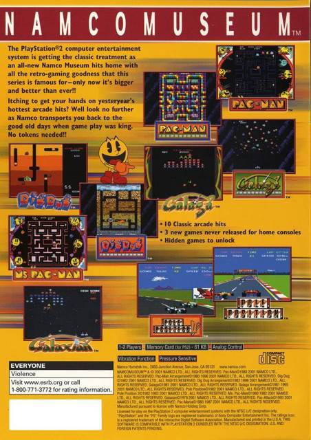 Namcomuseum - Sony PlayStation 2 (PS2) (1-2) video game collectible - Main Image 2