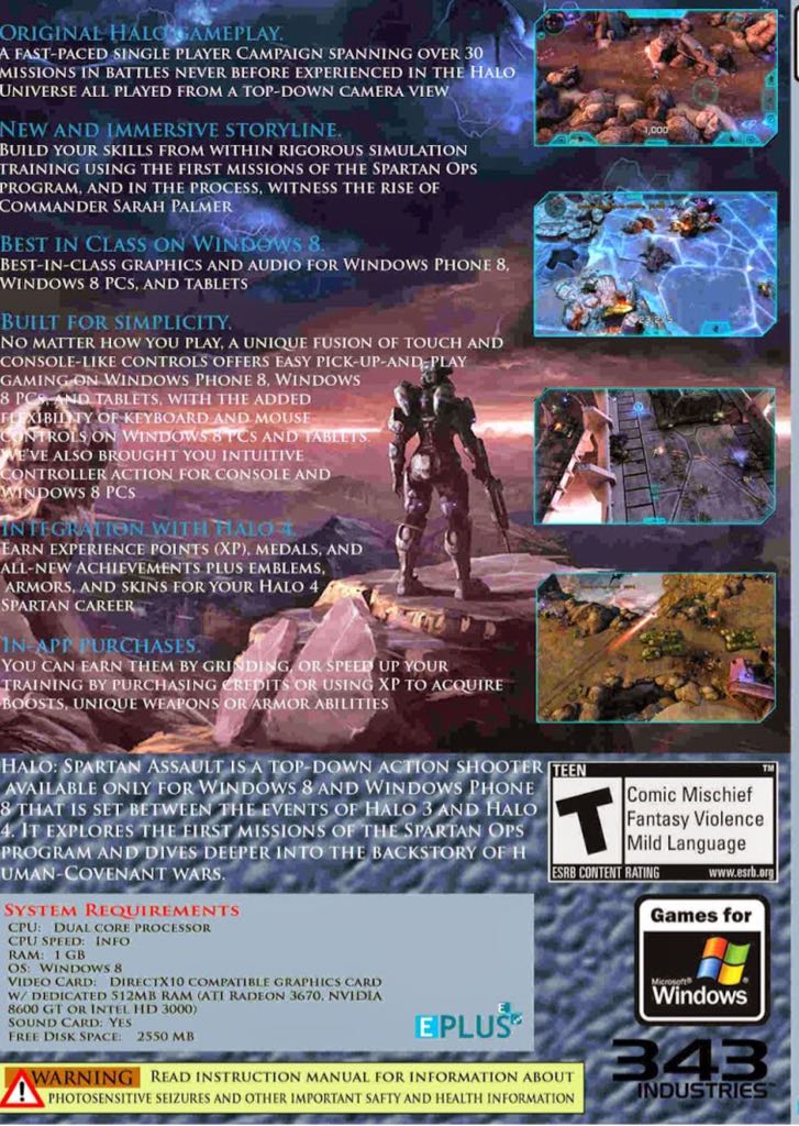 Halo: Spartan Assault - Microsoft Xbox One (343Industries/Microsoft Studios - 1) video game collectible - Main Image 2