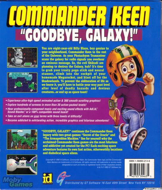 Commander Keen: Goodbye, Galaxy - PC (Apogee Software) video game collectible - Main Image 2