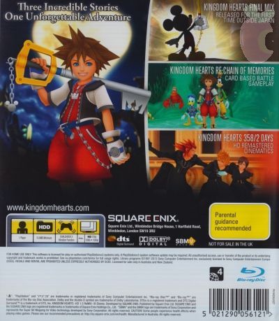 Kingdom Hearts HD 1.5 Remix - Sony PlayStation 3 (PS3) (Square Enix - 1) video game collectible [Barcode 662248913445] - Main Image 2