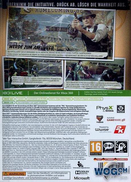 Bureau Xcom Declassified, The - Microsoft Xbox 360 (1) video game collectible [Barcode 5026555260343] - Main Image 2