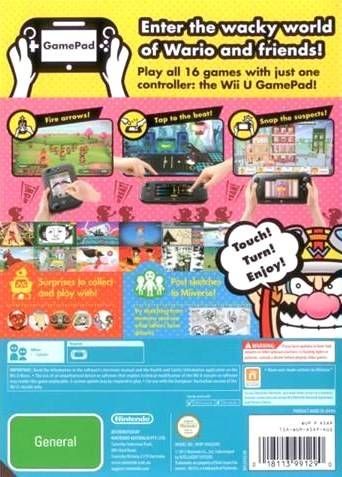 Game & Wario - Nintendo Wii U (Nintendo - 1-4) video game collectible [Barcode 045496331832] - Main Image 2