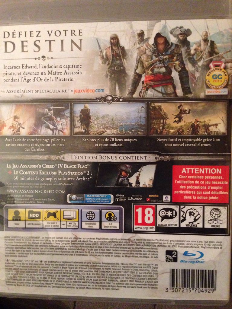 Assassin’s Creed 4 Black Flag - Sony PlayStation 3 (PS3) video game collectible - Main Image 2