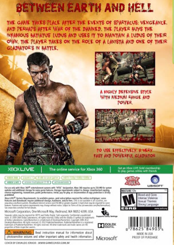 Spartacus Legends - Microsoft Xbox 360 video game collectible - Main Image 2