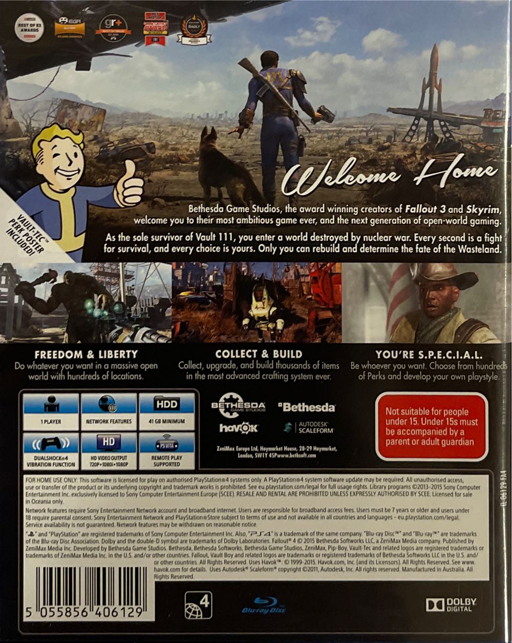 Fallout 4 - Sony PlayStation 4 (PS4) (Bethesda Softworks - 1) video game collectible [Barcode 5055856406129] - Main Image 2