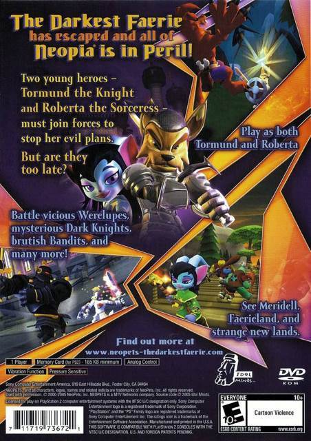 Neopets The Darkest Faerie - Sony PlayStation 2 (PS2) video game collectible - Main Image 2