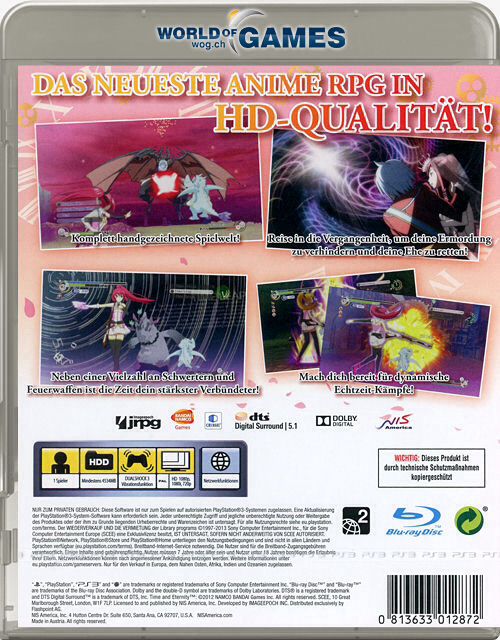 Time and Eternity - Sony PlayStation 3 (PS3) (NIS America - 1) video game collectible [Barcode 0813633012834] - Main Image 2