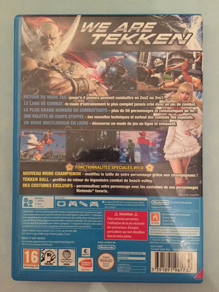 Tekken Tag Tournament 2 Wii U Edition - Nintendo Wii U (Namco Bandai - 4) video game collectible [Barcode 3391891967730] - Main Image 2