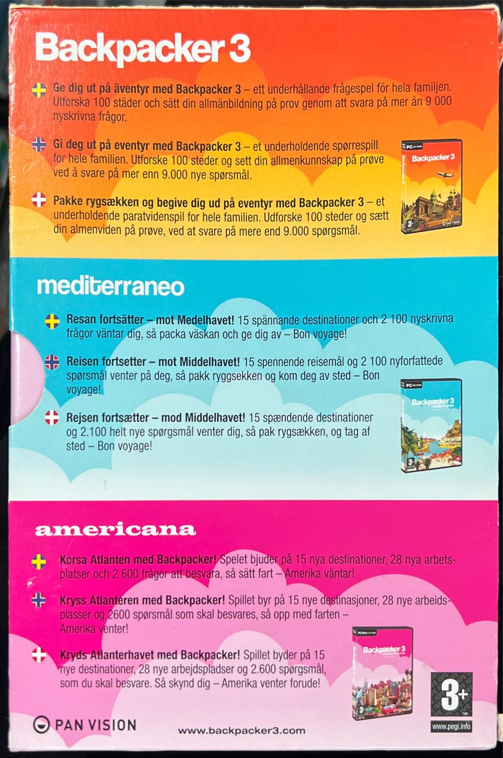 The Collection Backpacker 3 - PC (Pan Vision - 1) video game collectible [Barcode 7332325004474] - Main Image 2