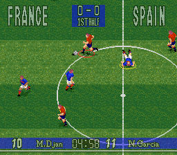 90 Minutes European Prime Goal - Nintendo Super Nintendo Entertainment System (SNES) (Namco Ocean software) video game collectible - Main Image 3