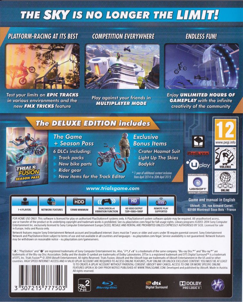 Trials Fusion - Microsoft Xbox One video game collectible - Main Image 2