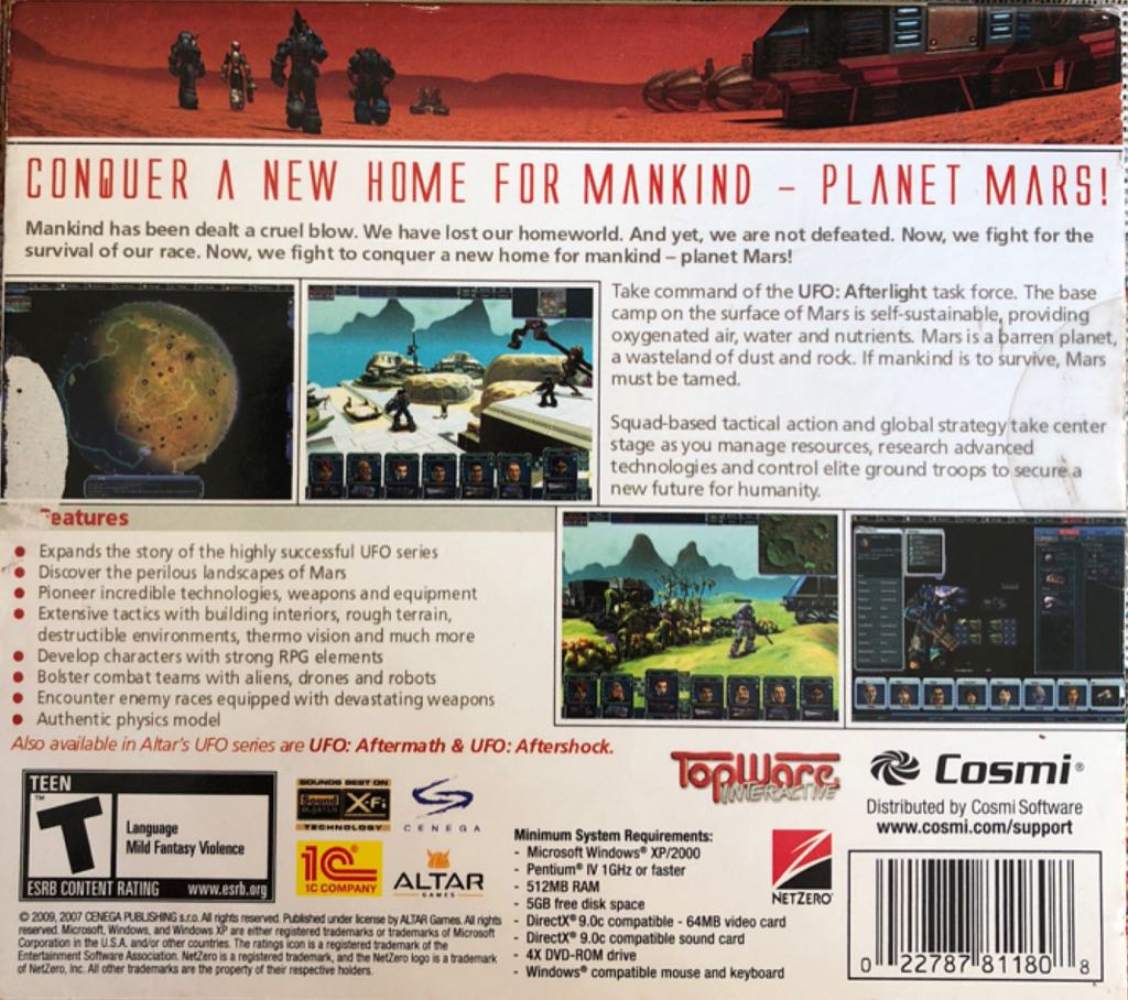 Ufo Afterlight - PC (ALTAR Games) video game collectible [Barcode 3760137141621] - Main Image 2