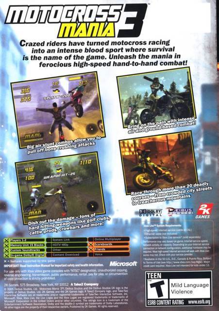 Motor Cross Mania 3 - Sony PlayStation 2 (PS2) (2K - 4) video game collectible - Main Image 2