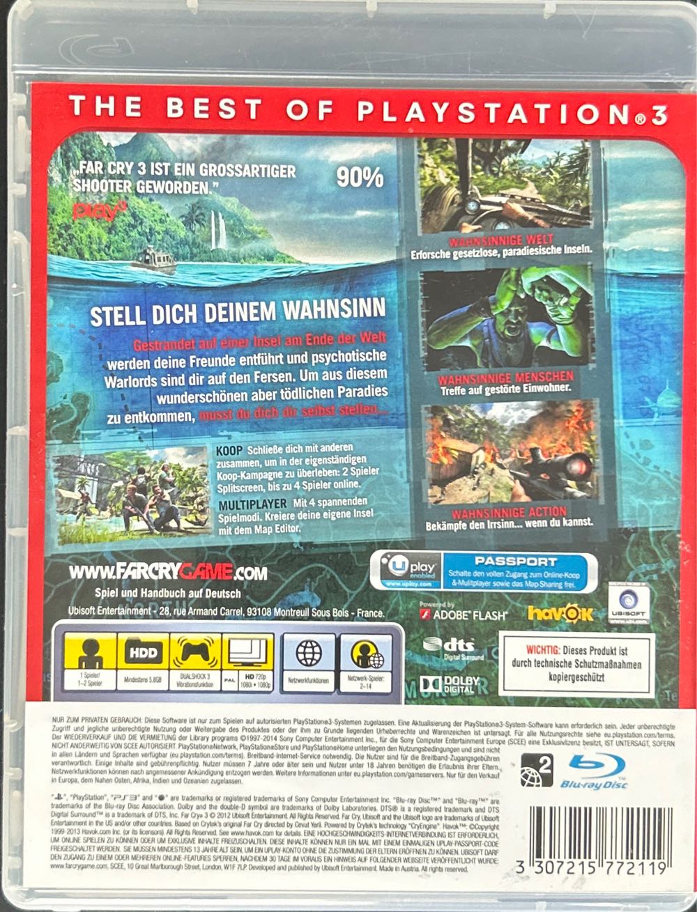 FARCRY3 - Sony PlayStation 3 (PS3) (Ubisoft - 1-2) video game collectible [Barcode 3307215772119] - Main Image 2