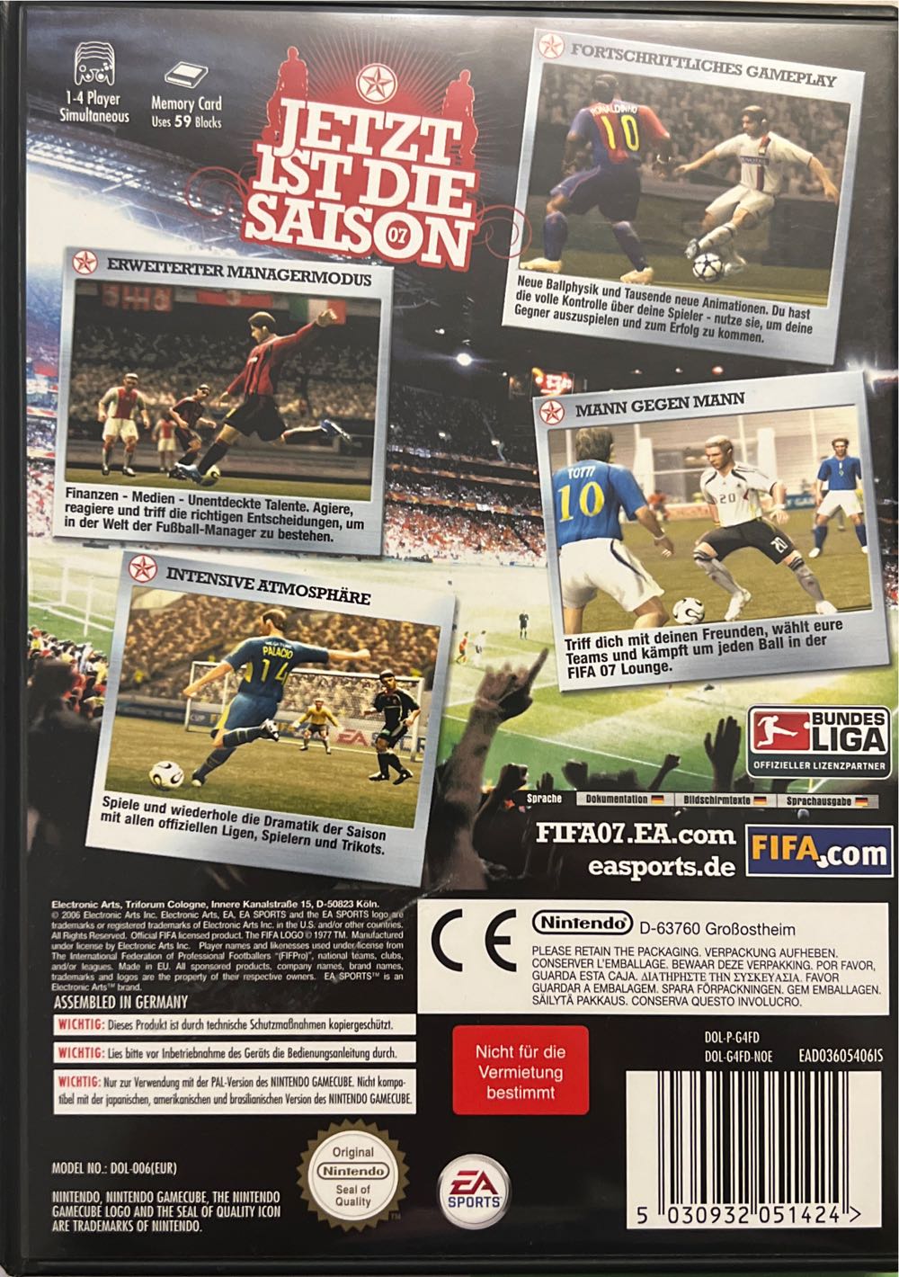 FIFA 07 - Nintendo GameCube (Nintendo - 4) video game collectible [Barcode 5030932051424] - Main Image 2