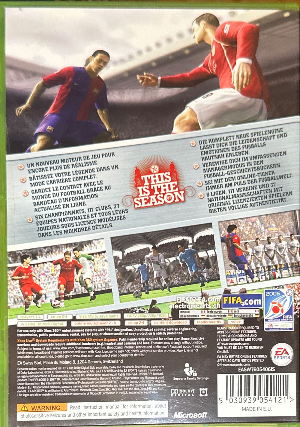 FIFA 07 - Microsoft Xbox 360 video game collectible [Barcode 5030939054121] - Main Image 2