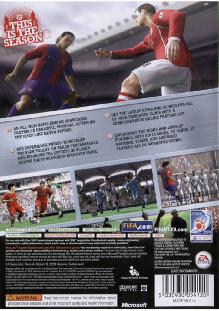 FIfa 07 - Microsoft Xbox (EA - 2) video game collectible [Barcode 5030941051415] - Main Image 2
