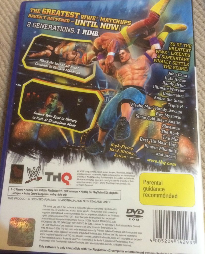 WWE: All Stars - Sony PlayStation 2 (PS2) video game collectible [Barcode 4005209142939] - Main Image 2