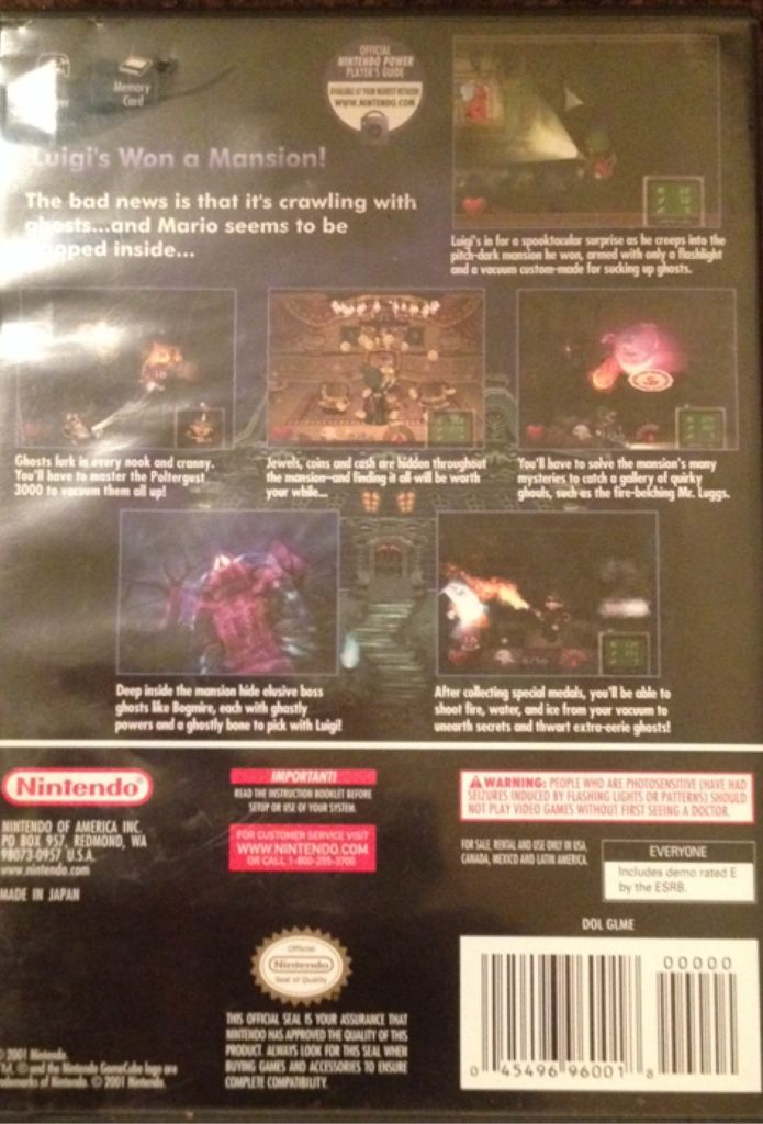 Luigis Mansion - Nintendo GameCube (1) video game collectible - Main Image 2