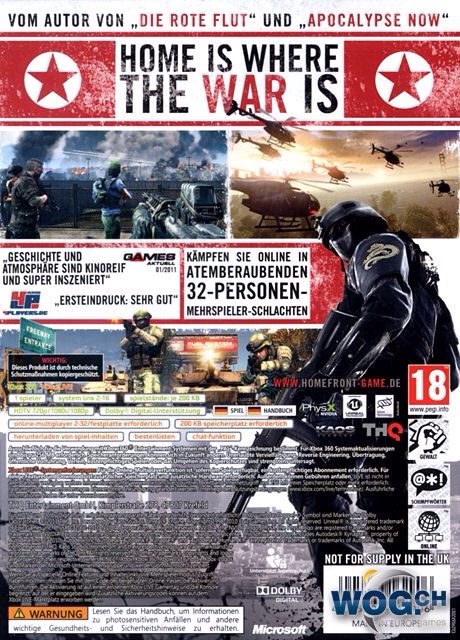 Homefront - Microsoft Xbox 360 video game collectible [Barcode 4005209162937] - Main Image 2