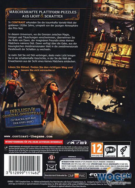 Contrast - PC (Compulsion Games - 1) video game collectible [Barcode 3512899111639] - Main Image 2